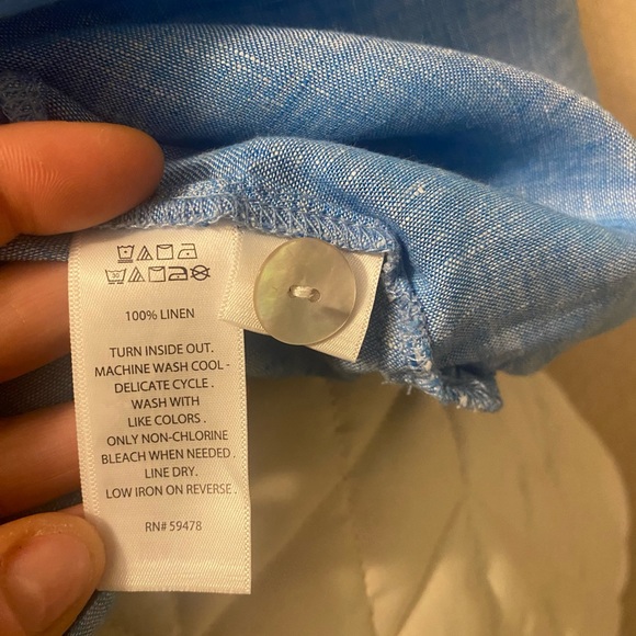 Sigrid Olsen linen top - size small - Picture 6 of 6